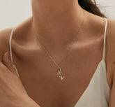 Personalised birth flower necklaces in gold & silver. Waterproof, tarnish-resistant