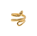 Snake Wrap Ring Gold N Silver