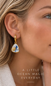 Shell Ocean Drop Earrings
