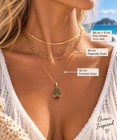 Tree of Life Layered Necklace Stack