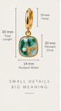 Whale Tail Ocean Drop Earrings