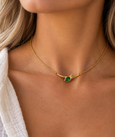 Emerald Serpent Necklace