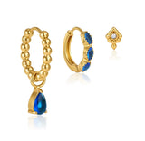 Ocean Blue Ear Stack – Set of 6 Earrings