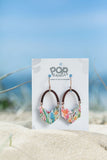 Tulip V Shape Acylic Arch Drop Earrings