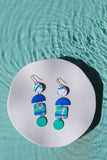 Aqua_Geometric_Cascade_Leather _Earrings