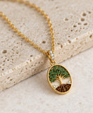 Emerald Tree of Life Necklace