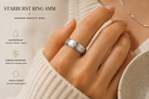 Starburst CZ Spinner Anxiety Ring | Gold & Silver LP