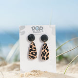 Black Leopard Luxe Drop Earrings