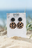 Black Leopard Orbit Drop Earring 20m