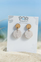 Boho Square Orbit Drop Earrings