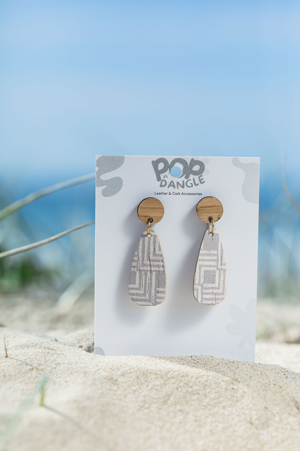 Boho Square Luxe Drop Earrings