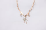 Bow & Pearl Charm Necklace