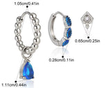 Ocean Blue Ear Stack – Set of 6 Earrings