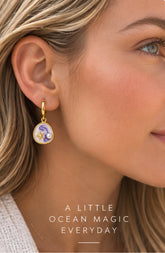 Starfish Ocean Drop Earrings