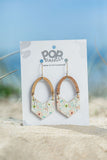 Daisy Arch V drop earrings