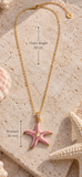 Pink Starfish Necklace