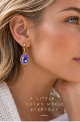 Dolphin Ocean Drop Earrings