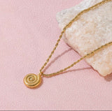 Coastal Spiral Shell Necklace