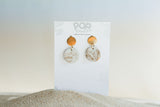 Gold Marble Orbit Drop Earrings 20m