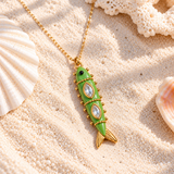 Enamel Fish Necklace