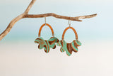 Jade Embossed Arch Drop Earrings