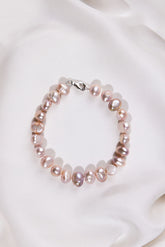 Lavender Pearl bracelet on a white background