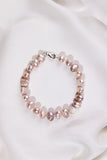 Lavender Pearl bracelet on a white background