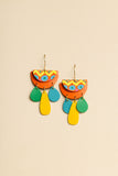 Orange_HalfMoon_Drops_Leather_Earrings