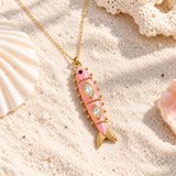 Enamel Fish Necklace