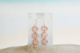 Pink Sparkle Infinity Drop Earrings