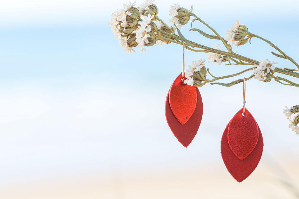Red Sweet Drop Earrings