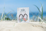 Watercolour Arch V shaped Drop Earrings