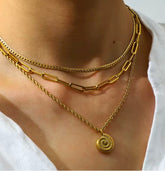 Coastal Spiral Shell Necklace