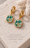 Whale Tail Ocean Drop Earrings