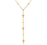 Dainty Crystal Y Necklace