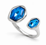 Azure Blue Adjustable Ring