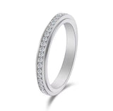 Slim CZ Spinner Anxiety Ring | Gold & Silver