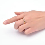 Gold & Silver Facet Spinner Anxiety Ring – Waterproof Fidget Ring