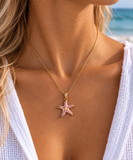 Pink Starfish Necklace