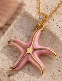 Pink Starfish Necklace