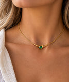 Emerald Serpent Necklace