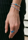 Azure Blue Adjustable Ring