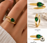 Emerald Serpent Ring