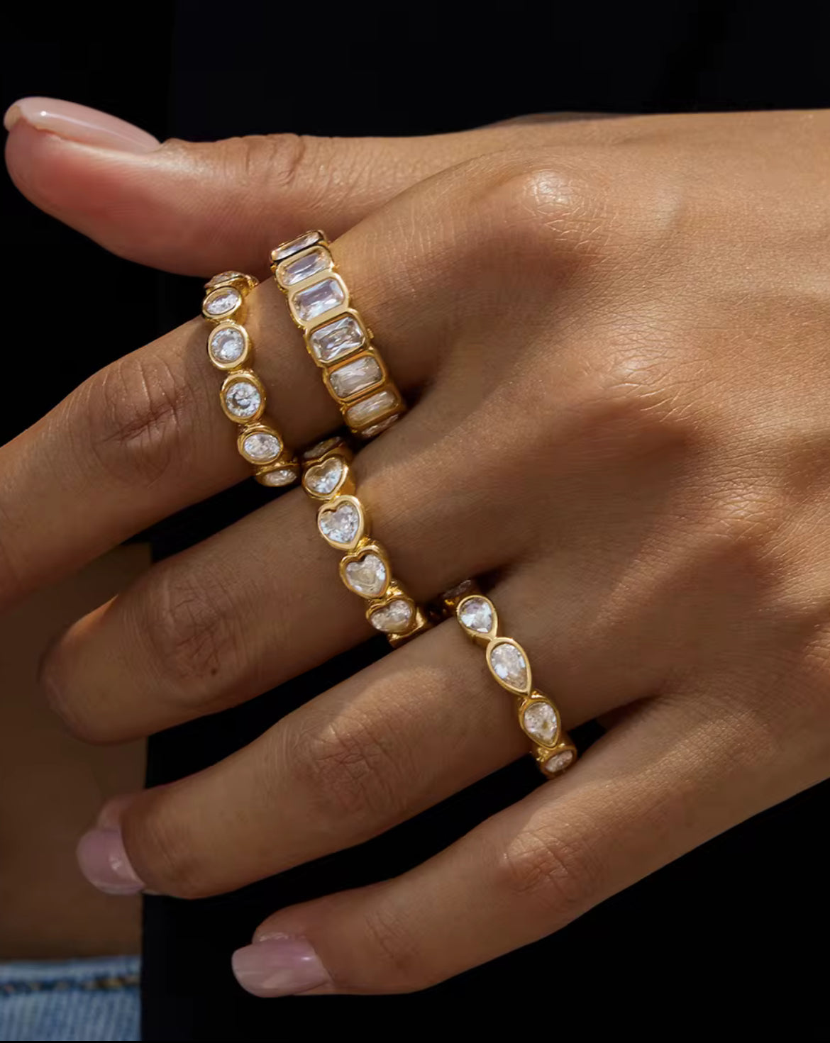 Heart CZ Ring – Cubic Zirconia Gold Ring