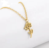 Personalised Birth-flower Necklaces
