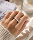 Roman Numeral Zircon Ring