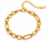 Gold Unity Link Bracelet