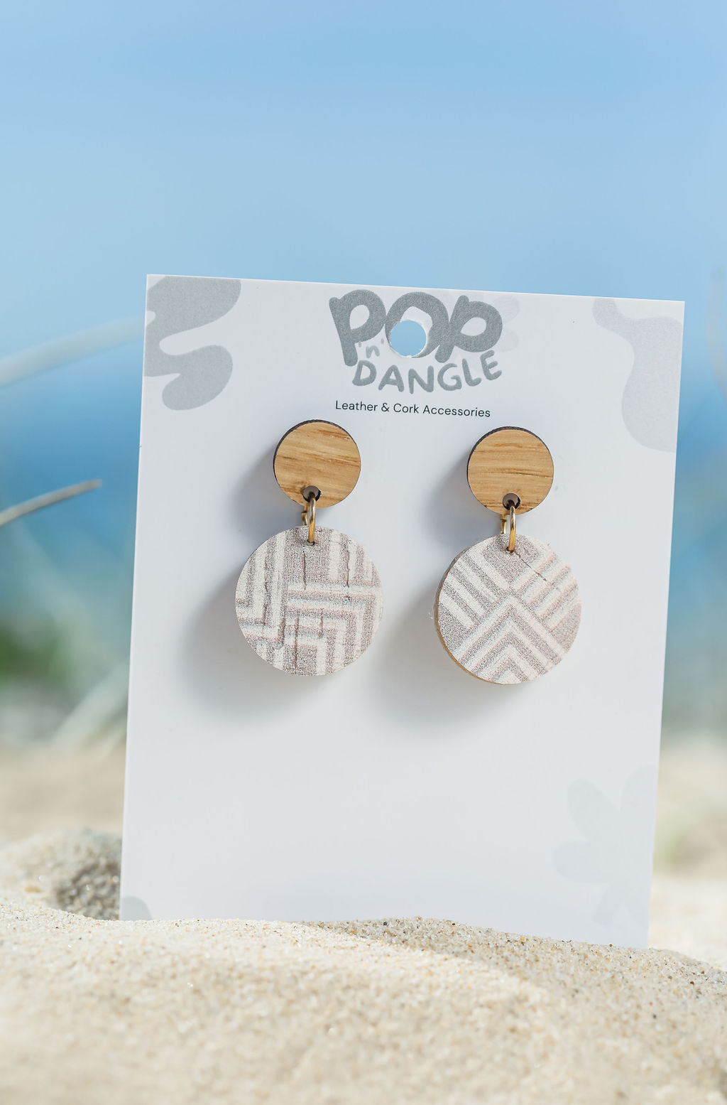 Boho Square Orbit Drop Earrings 