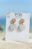 Boho Square Orbit Drop Earrings 