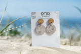 Boho Square Orbit Drop Earrings 